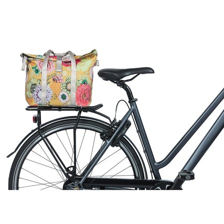 Basil Fietshandtas Bloom Field MIK-KF-haken 8-11L Geel