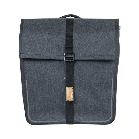Basil Dubbele fietstas Urban Dry MIK 2.0 50L Charcoal Melee