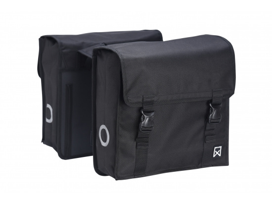 Basic Dubbele Shopper XL 34L Zwart