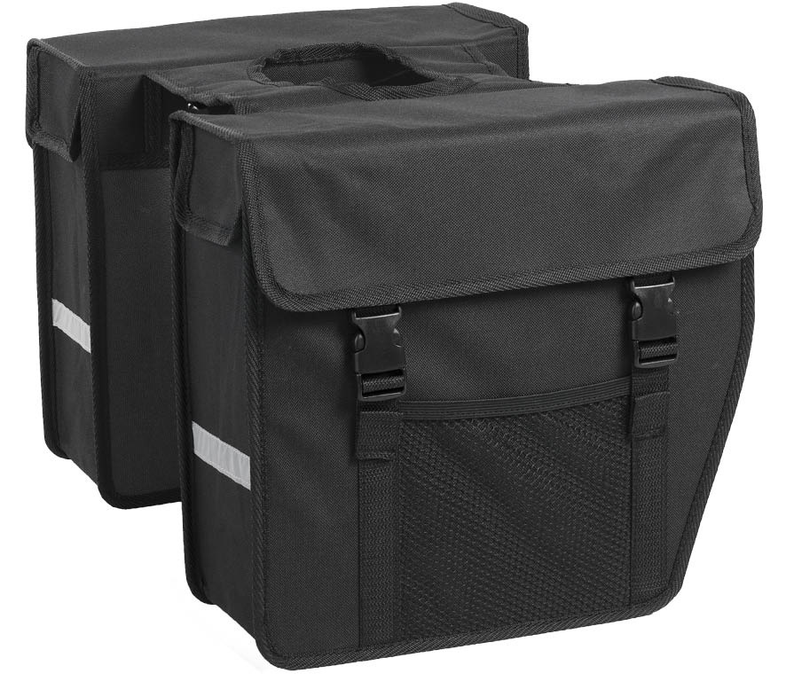 Dubbele Shopper Afgeschuind 24L Zwart