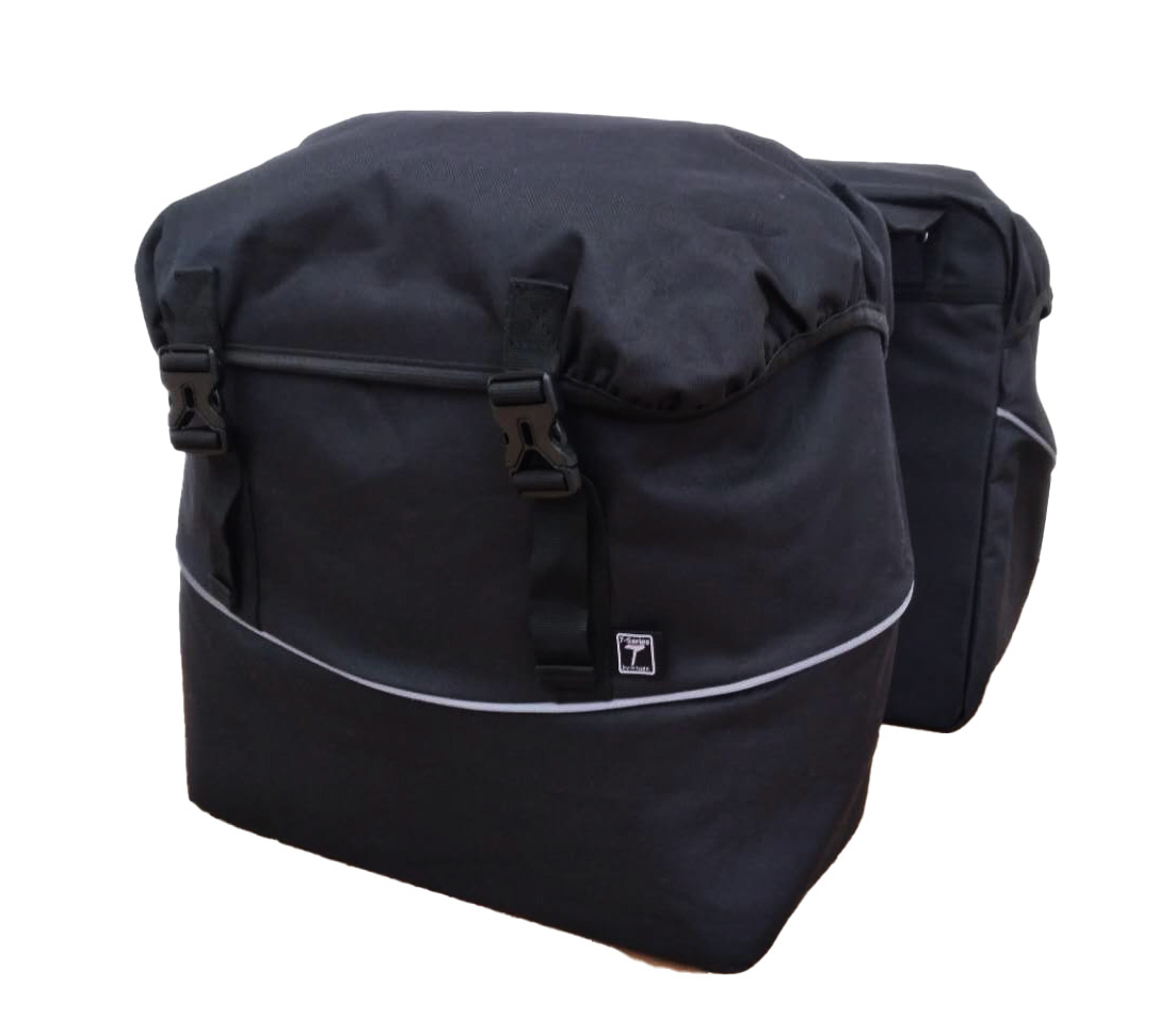 Dubbele fietstas Double Traveller Bag 40L Zwart