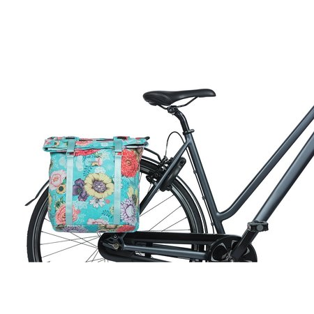 Basil Dubbele fietstas Bloom Field 28-35L Blauw