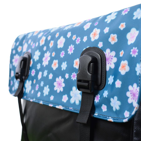 Beck Dubbele fietstas Classic Fleur 46L