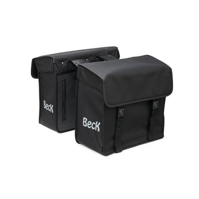 Beck Dubbele fietstas Canvas Small 30L Zwart