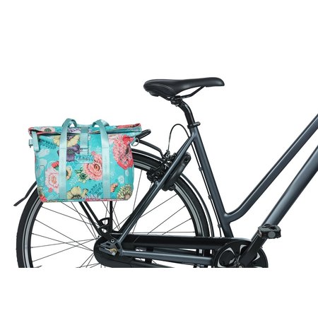 Basil Fietshandtas Bloom Field KF-haken 8-11L Blauw