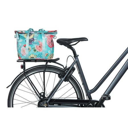 Basil Fietshandtas Bloom Field KF-haken 8-11L Blauw