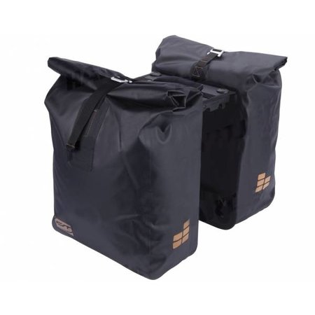 CONTEC Dubbele fietstas Double Waterproof MIK 40L Zwart/Goud