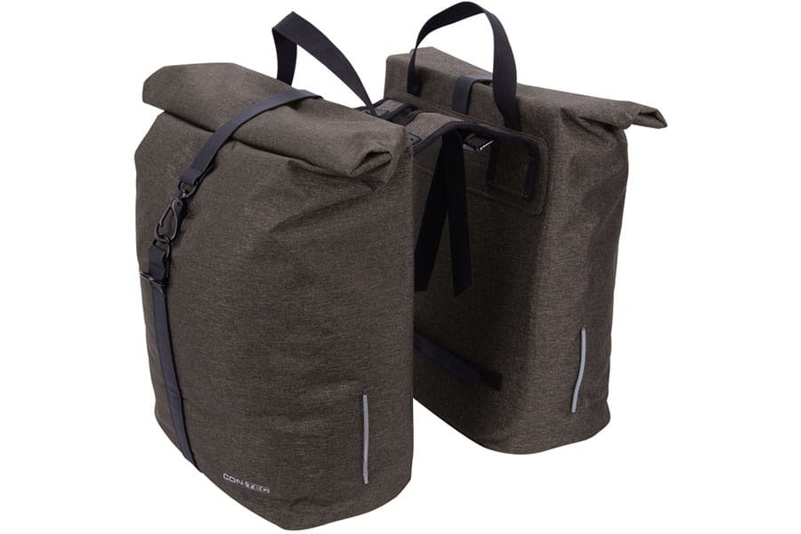 Dubbele fietstas LIM Double 34L Olijfgroen