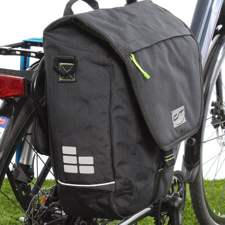 CONTEC Enkele fietstas Neo Single 12L Zwart/Neogreen