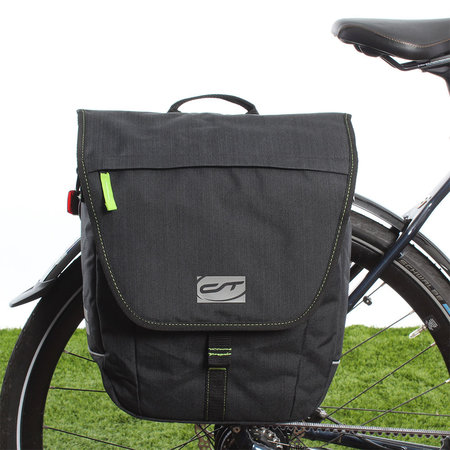 CONTEC Enkele fietstas Neo Single 12L Zwart/Neogreen