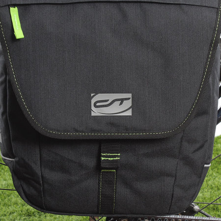 CONTEC Enkele fietstas Neo Single 12L Zwart/Neogreen