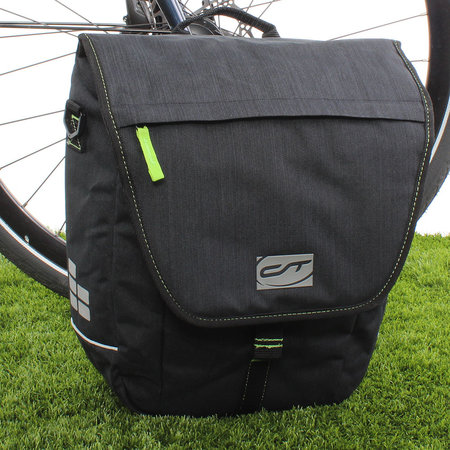 CONTEC Enkele fietstas Neo Single 12L Zwart/Neogreen