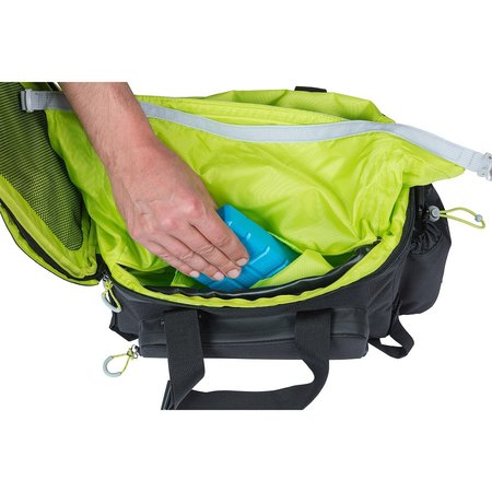 Basil Miles Trunkbag XL Pro 9-36L Bagagedragertas Black Lime