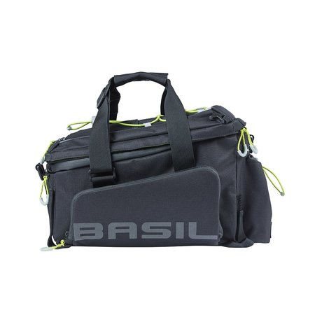 Basil Miles Trunkbag XL Pro 9-36L Bagagedragertas Black Lime