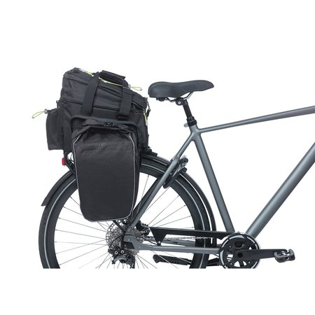 Basil Miles Trunkbag XL Pro 9-36L Bagagedragertas Black Lime
