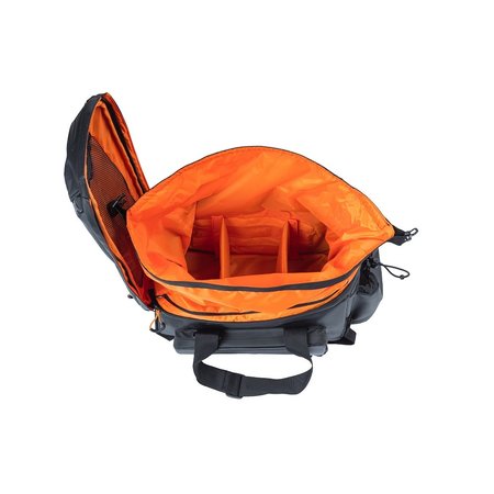 Basil Miles Tarpaulin Trunkbag XL Pro 9-36L Bagagedragertas Black Orange