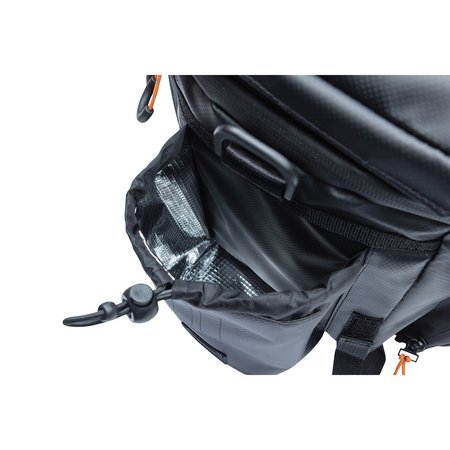 Basil Miles Tarpaulin Trunkbag XL Pro 9-36L Bagagedragertas Black Orange