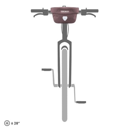 Ortlieb Stuurtas Ultimate Six Urban Ash Rose - 5L