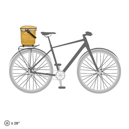 Ortlieb Bagagedragertas Up-Town Rack City Mustard - 17,5L