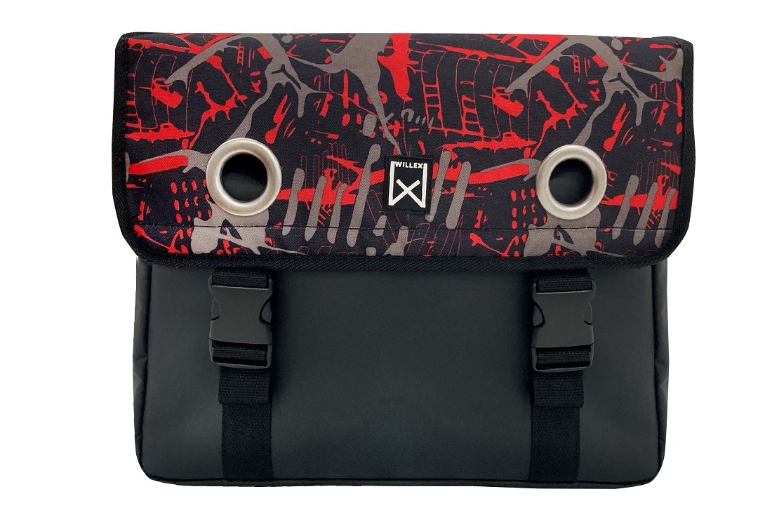 Dubbele fietstas Bisonyl 30L FIRE