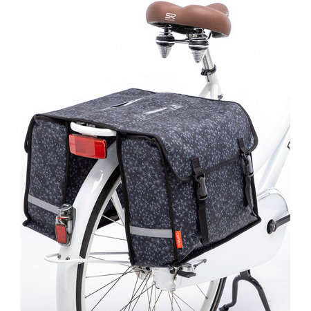 New Looxs Dubbele Fietstas Cameo Tara Zwart 30L