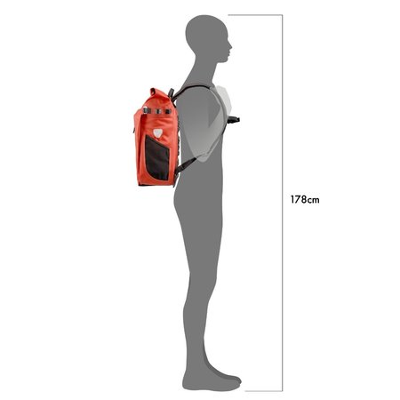 Ortlieb Enkele Fietstas en Rugtas Vario PS QL 3.1 Rooibos - 26L