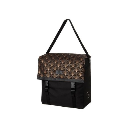FastRider Enkele fietstas Shopper Nara Deco/Zwart 17L