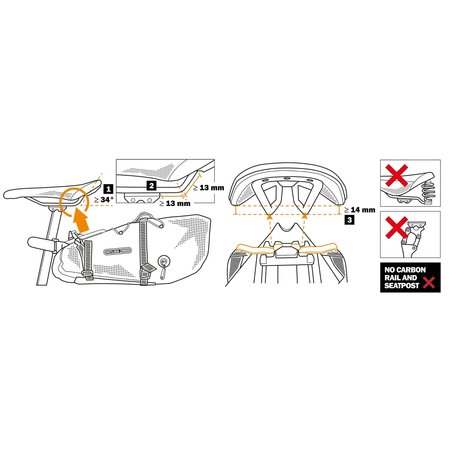 Ortlieb Seat-Pack QR Matzwart - 13L