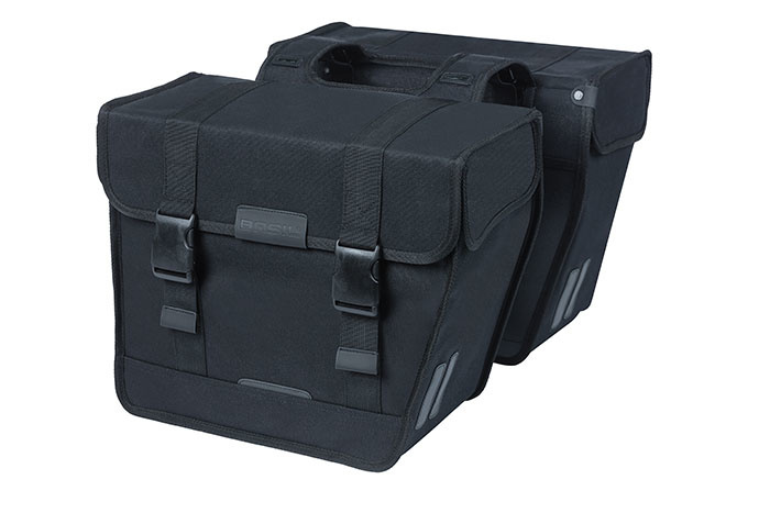 Dubbele Fietstas Kavan Eco Classic Rounded 46L Zwart