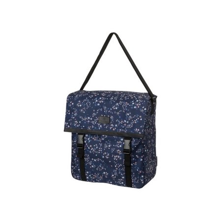 FastRider Enkele fietstas Shopper Nara Mini Flower Blauw 17L