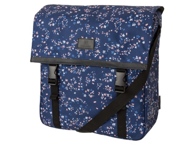 Enkele fietstas Shopper Nara Mini Flower Blauw 17L