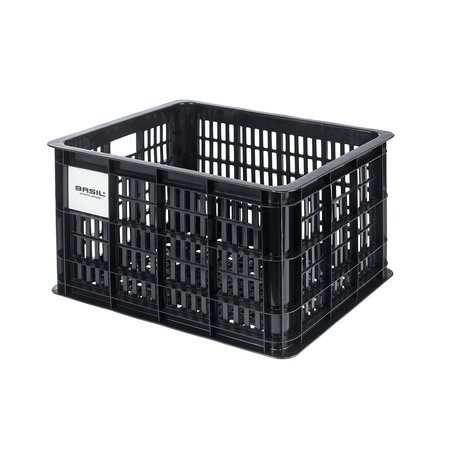 Basil Fietskrat Crate M 29,5L Black MIK - Met MIK-adapterplaat