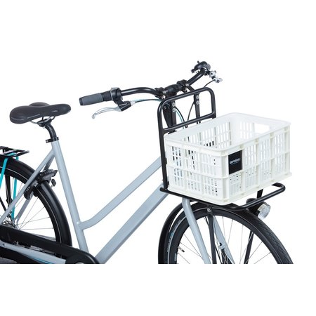 Basil Fietskrat Crate S 17,5L Bright White voor MIK/Racktime