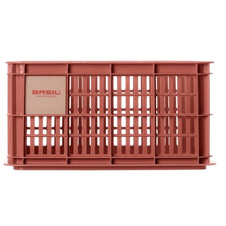 Basil Fietskrat Crate S 17,5L Terra Red voor MIK/Racktime