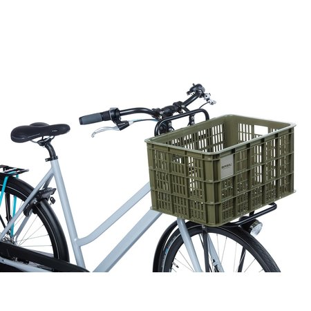 Basil Fietskrat Crate L 40L Moss Green MIK/RT