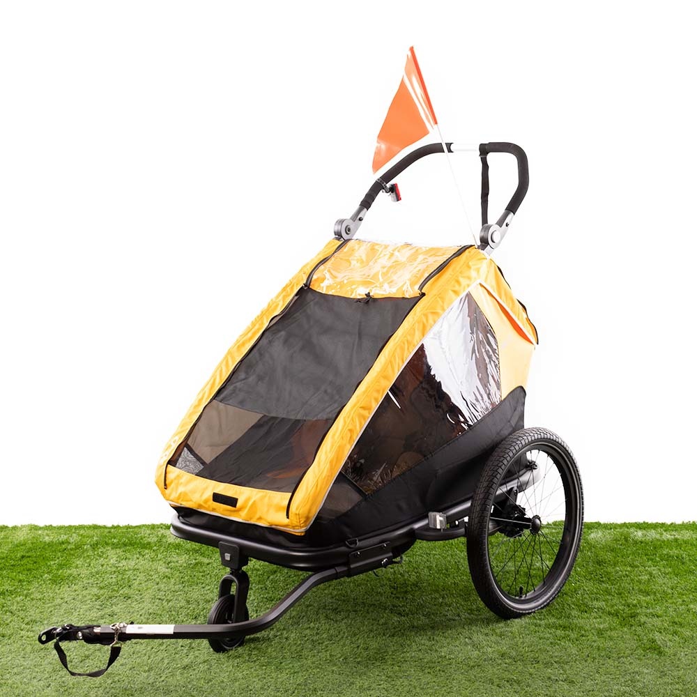 vezel koken server XLC Fietskar DuoS Oranje/Zwart | Aanhanger en buggy in één! -  Fietsparadijs.com