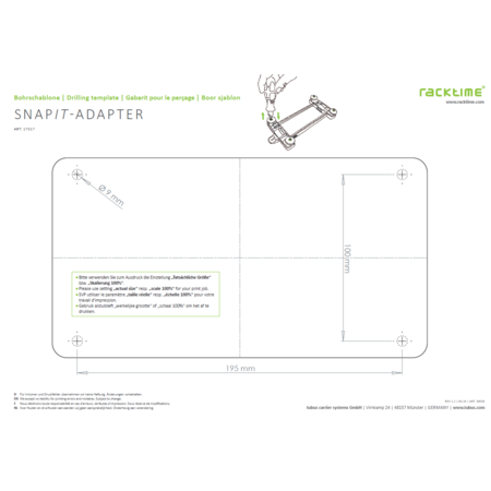 Racktime Snap-it adapter