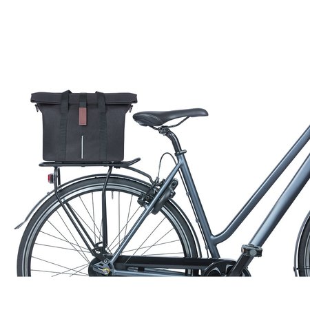 Basil Fietshandtas City MIK-KF-haken 8-11L Zwart