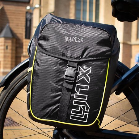 Lynx Dubbele fietstas Lake 31L Zwart