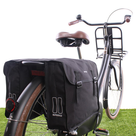 Basil Dubbele fietstas Mara 26L Zwart