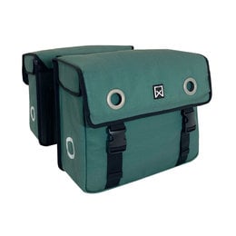 Willex Dubbele fietstas Canvas Tas 67L Groen