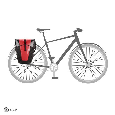 Ortlieb Back-Roller Pro Classic QL 2.1 Rood/Zwart 70L - Set van twee tassen