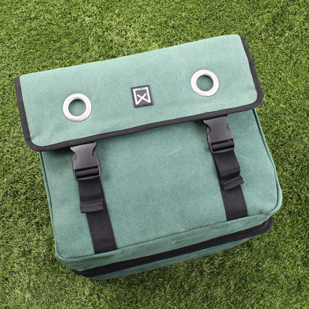 Willex Dubbele fietstas Canvas Tas 52L Groen