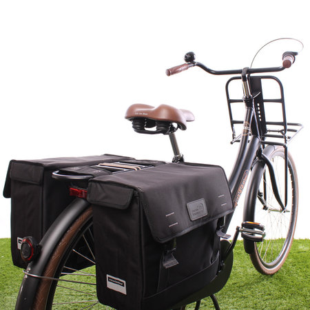 New Looxs Dubbele fietstas Origin Double Zwart - 39 liter