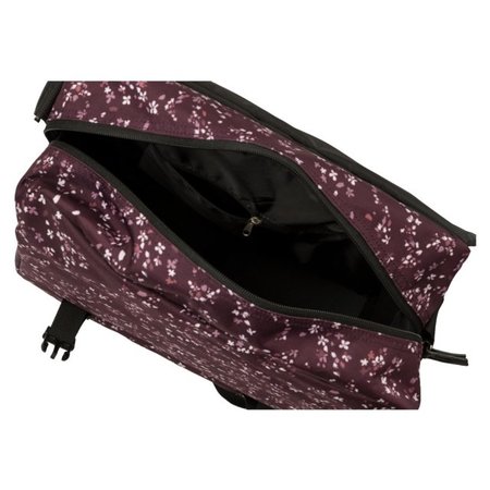 FastRider Enkele fietstas Shopper Nara Mini Flower Aubergine 17L