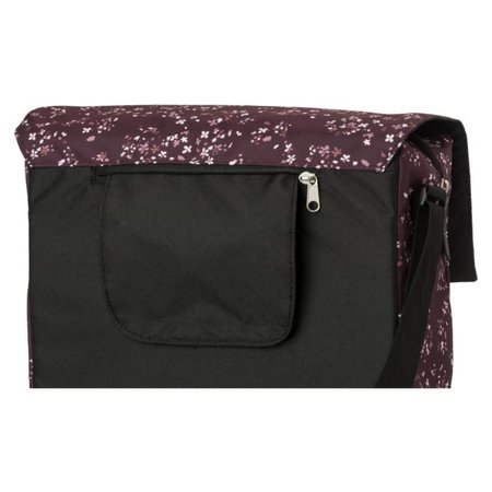 FastRider Enkele fietstas Shopper Nara Mini Flower Aubergine 17L