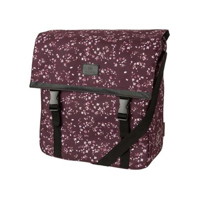 FastRider Enkele fietstas Shopper Nara Mini Flower Aubergine 17L