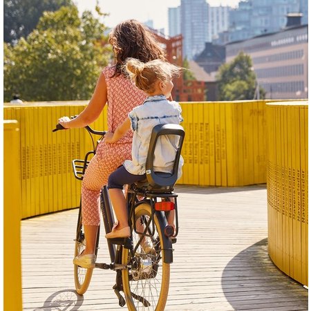 Urban Iki Junior Fietszitje Bincho Black/Kurumi Brown - zonder montagekader