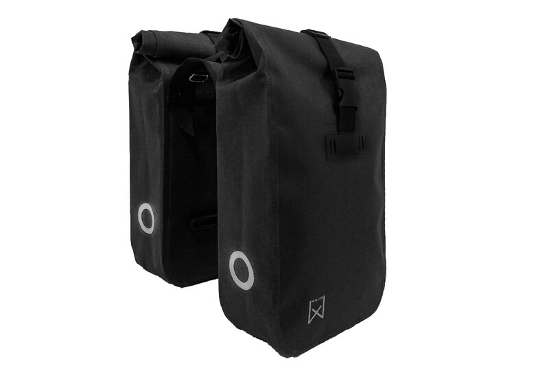 Dubbele fietstas Waterdicht 34L Zwart