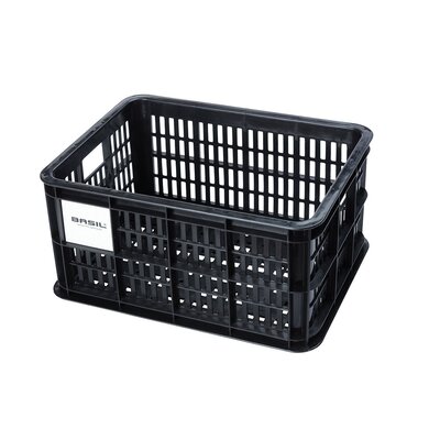 Basil Fietskrat Crate L 40L Black MIK